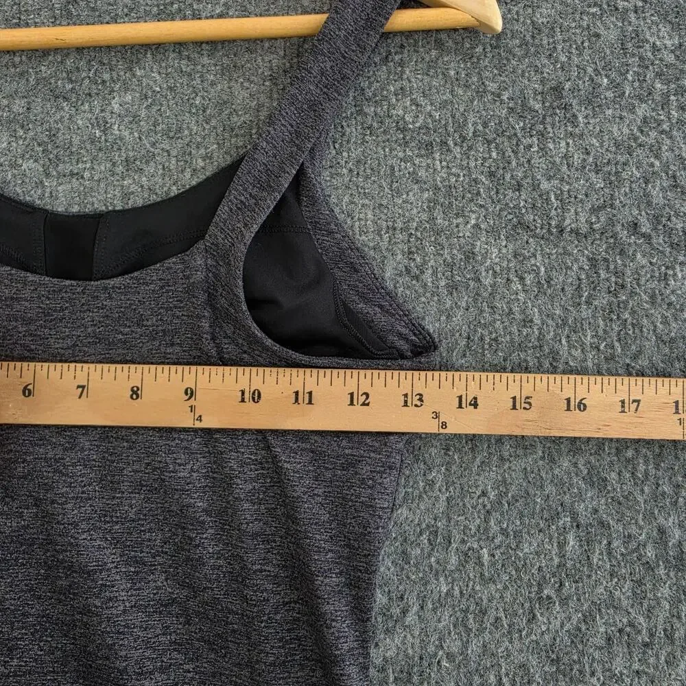 Alo Yoga Tank Women Small Alosoft Complete Gray Heather Built In Bra Yoga Pilate